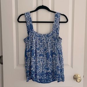 Natalie Martin Jasmine Top (Wing print corfu blue)